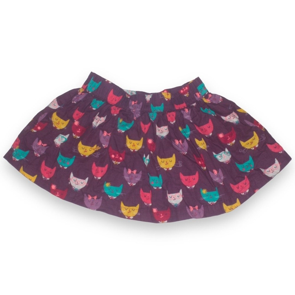 Baby skirt size 18 months purple cat pattern